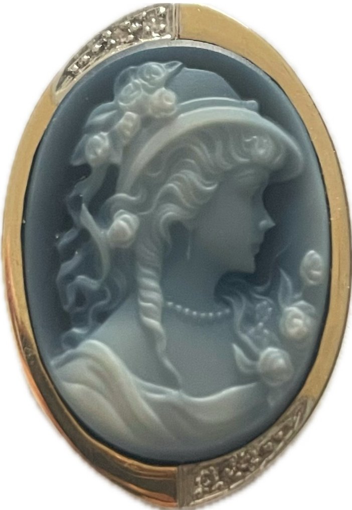 Zonder minimumprijs - Cameo - 14 karaat Geel goud #1.0