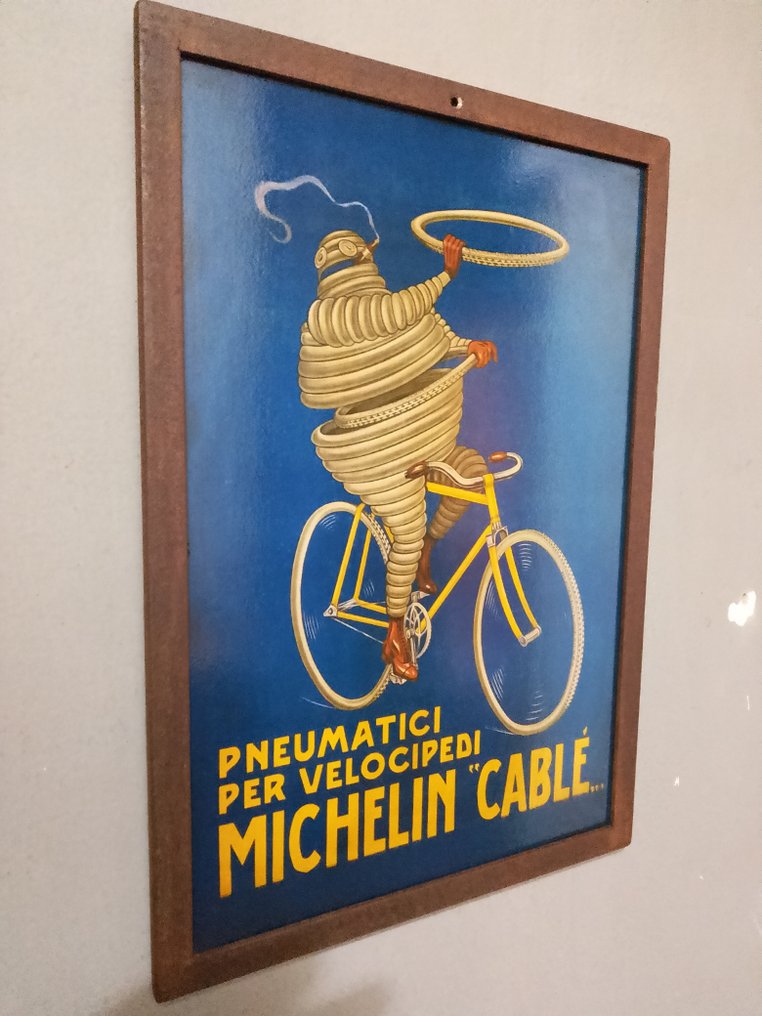 Michelin - Cartel en hierro - michelin - Letrero publicitario - 1978 - Hierro #1.0