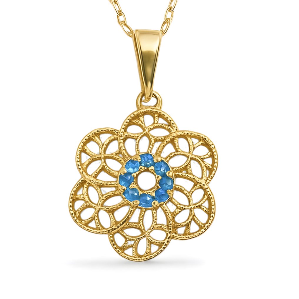 Sans prix de réserve - Collier - 14 carats Or jaune - 8.00ct. tw. Topaze #1.0