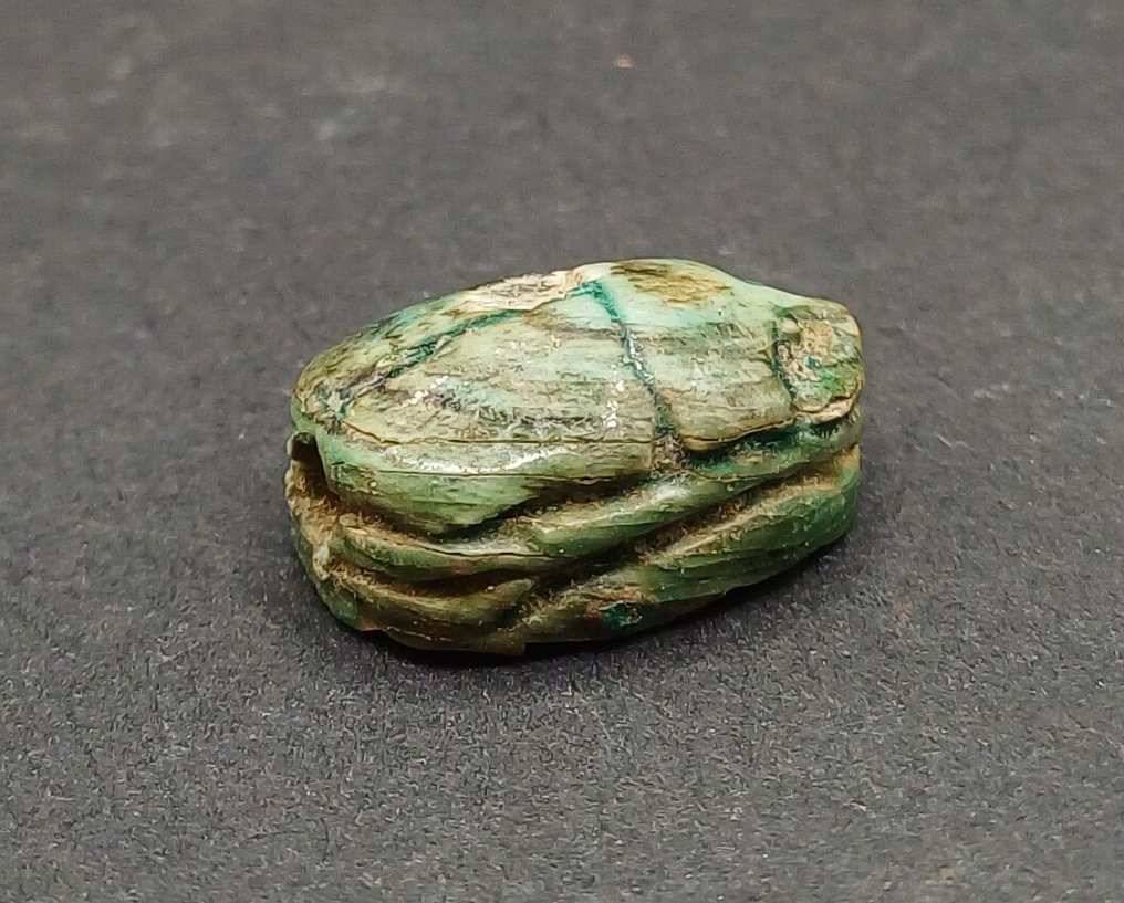 Αρχαία Αιγυπτιακή Faience Σκαραβαίος - 17 mm  (χωρίς τιμή ασφαλείας) #2.1