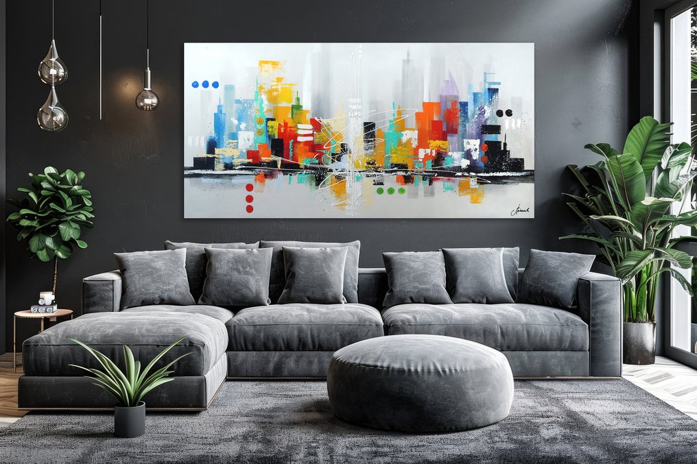 Monika Spiewak - Abstract - XXL - Oil Painting Stretched On The Frame - Ready To Hang - 1/1 Unique Piece #1.0