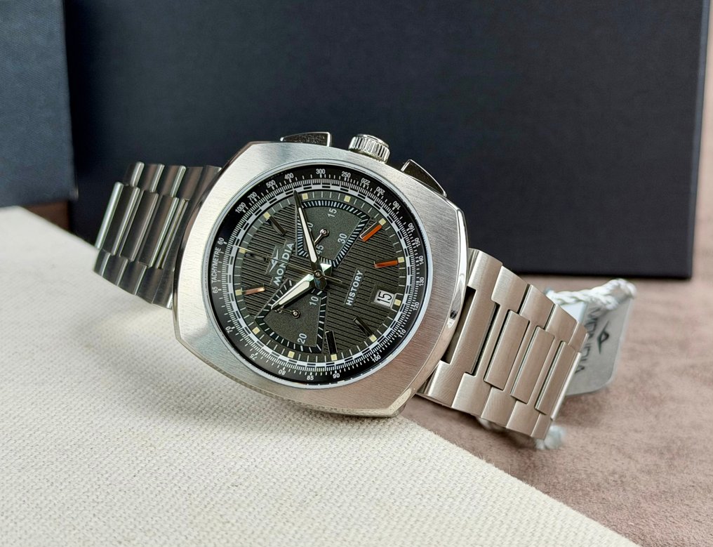 Mondia - History Concept Chronograph Date - Zonder minimumprijs - MH-002-SS-BK-CM - Heren - 2020+ #3.2