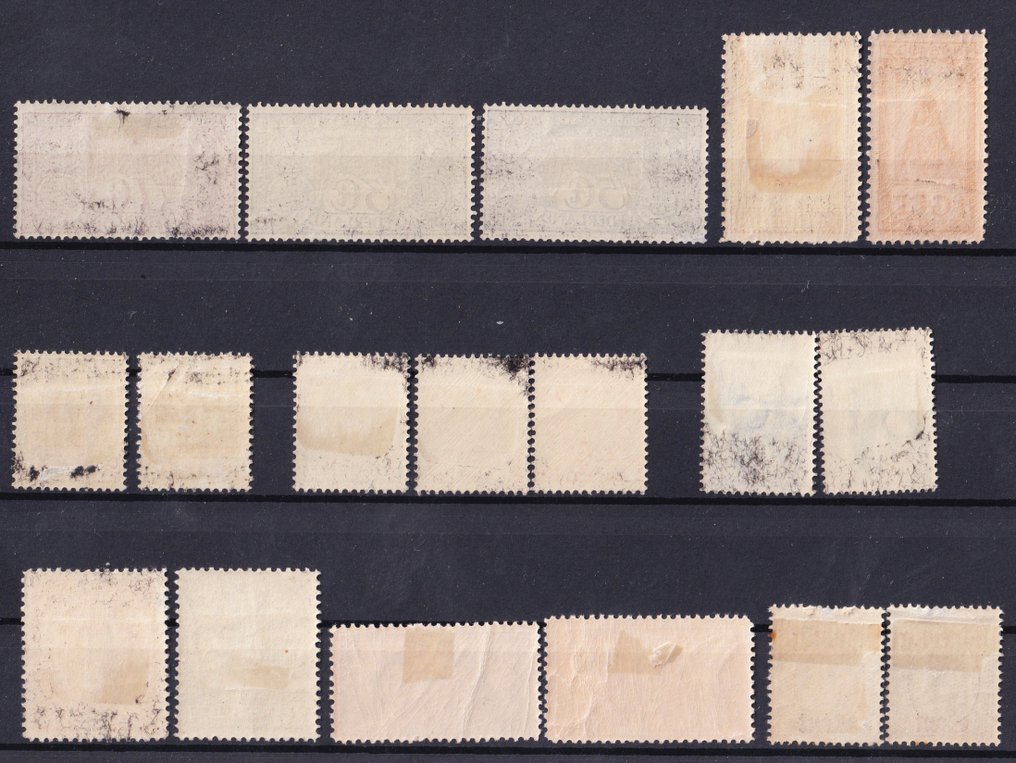 Netherlands - Classic stamps and series from 1906 to 1931 on a mounting card. #1.0