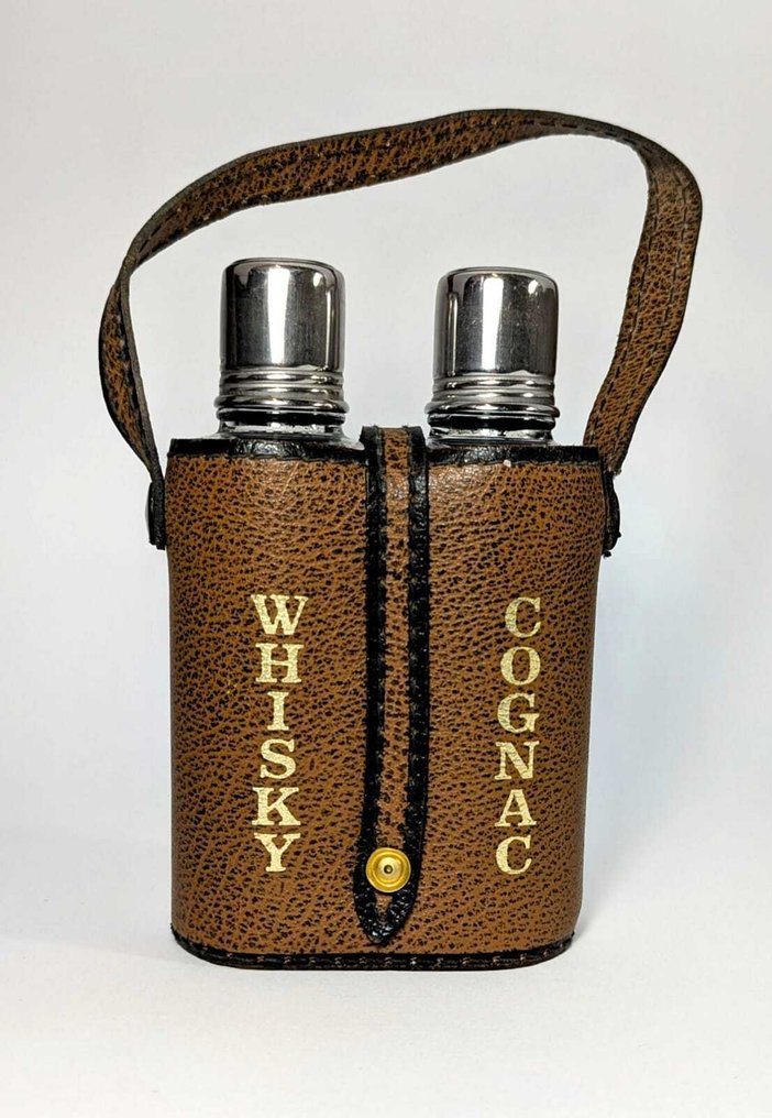 Μπουκάλι (3) - Γυαλί, Χάλυβας, Δέρμα - Μίνι μπουκάλια για ταξίδι #1.0