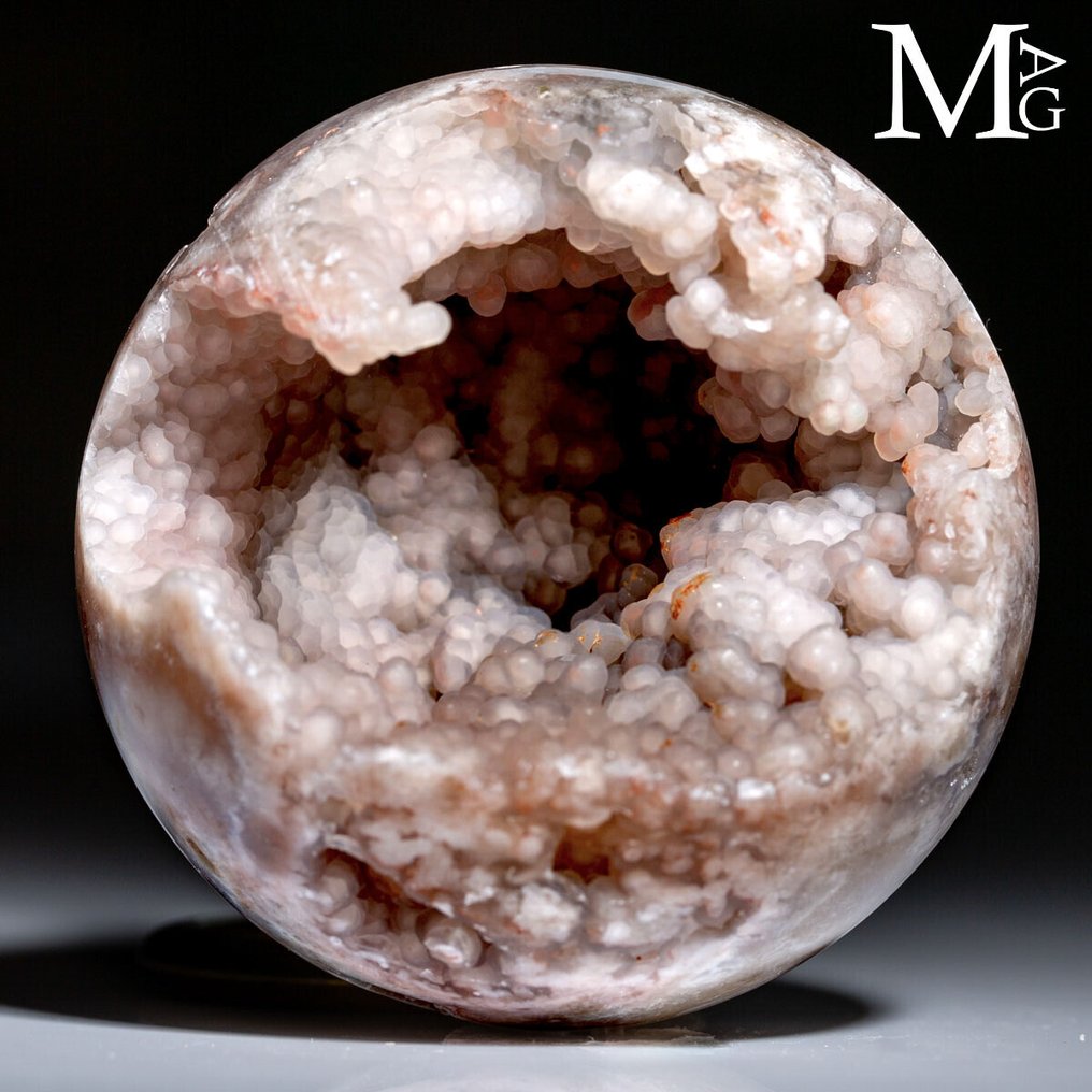 Botryoidal Galaxy Stone - Kolekcja specjalnych sfer Sfera z cavità botroidale – struktura naturalna bogata w szczegóły. - Wysokość: 58 mm - Szerokość: 58 mm- 175 g #1.0