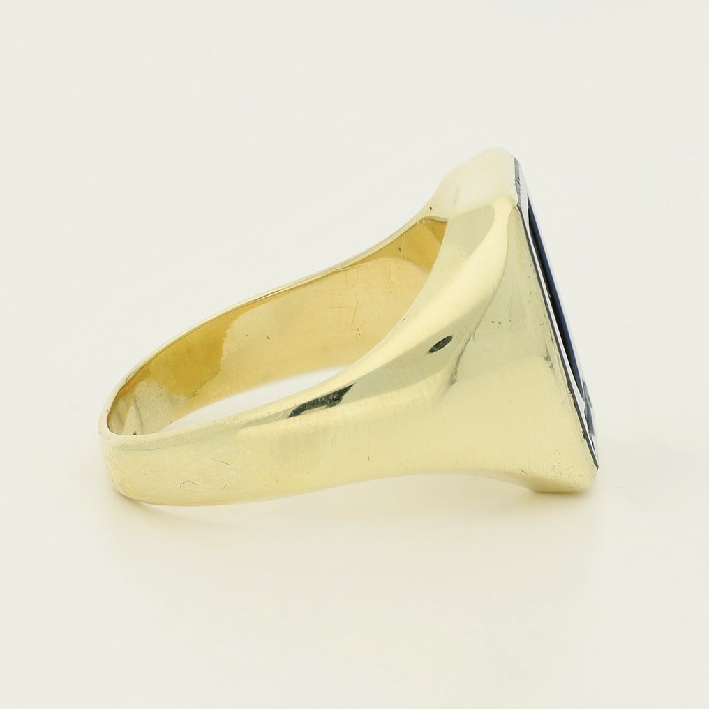 戒指 - 14K包金 黄金 - Lagensteen, intaglio #4.3