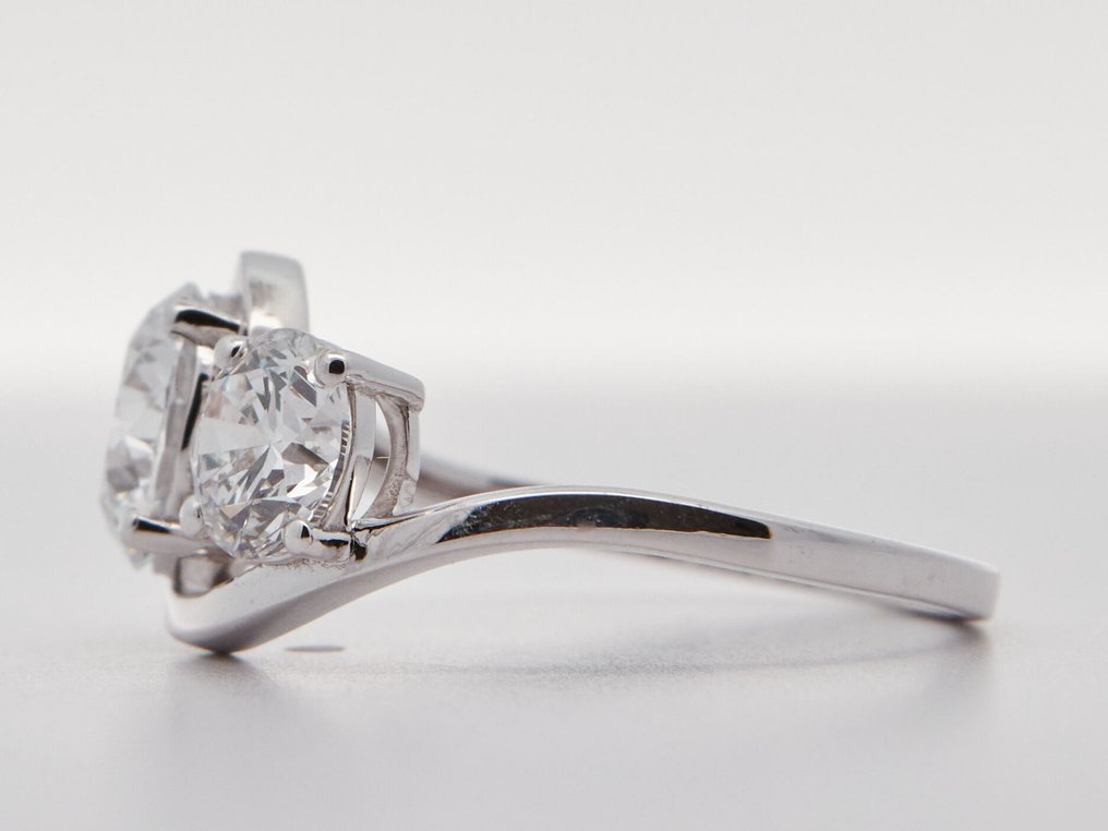 Nincs minimálár - Gyűrű - 14 kt. Fehér arany - 2.30ct. tw. Gyémánt (Laboratóriumban előállított) #4.3