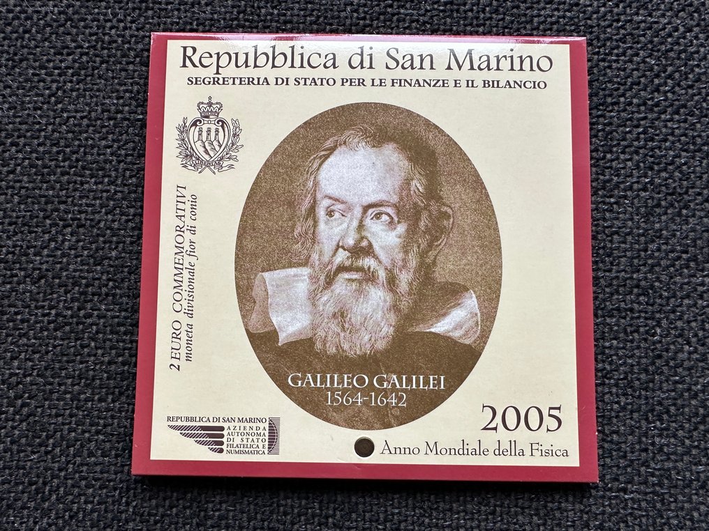 Σαν Μαρίνο. 2 Euro 2005 "Galileo Galilei"  (χωρίς τιμή ασφαλείας) #1.0