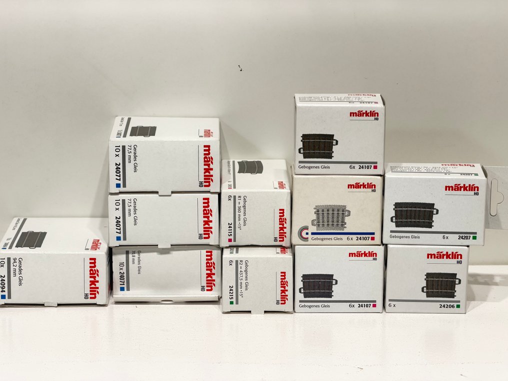 Märklin H0 - 24125/24215/24094/24077/24071/ 21107/ 24206/24207 - Binari di modellini di treni (82) - C-rails pezzi di adattamento #1.0