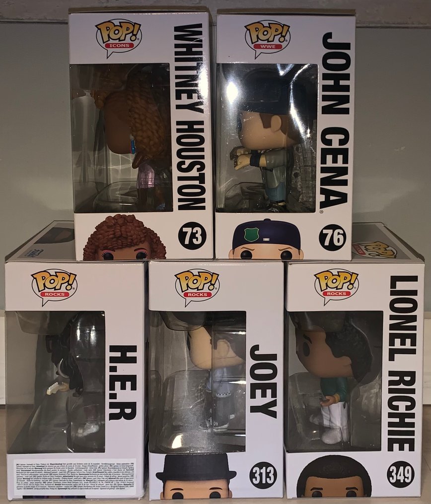 5x Funko Pop! [Rocks, Icons, WWE]  - Funko Pop #3.2