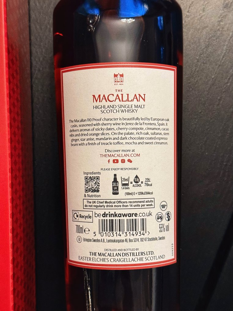 Macallan 12 years old 110 Proof Sherry Oak Collection - 700ml #3.2