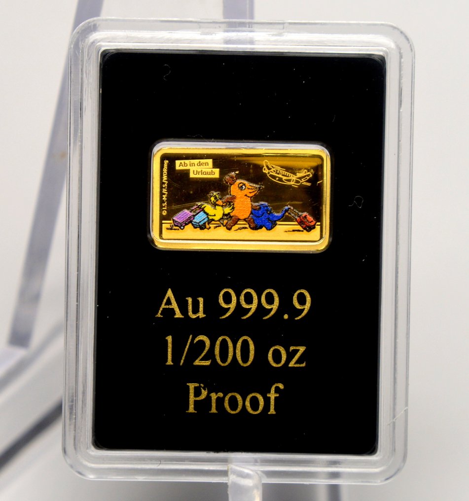 Duitsland. Die Maus - 1/200oz (.999 Gold) - with certificate (Zonder minimumprijs) #1.0