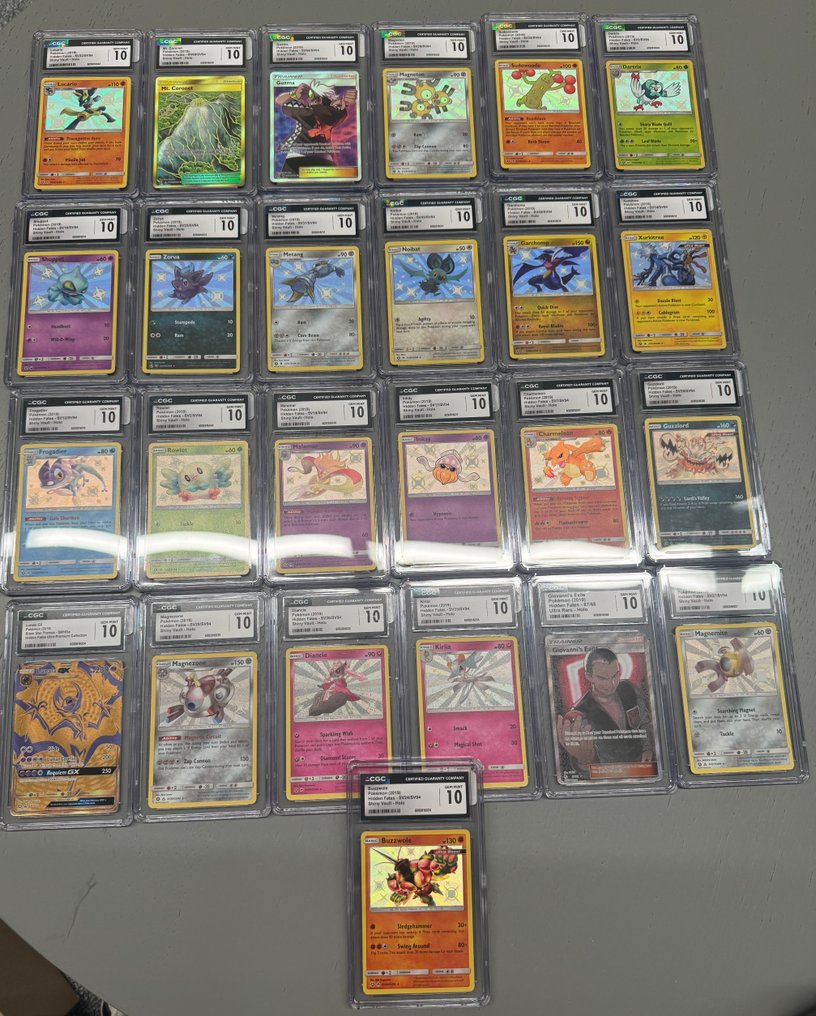 Pokémon - 1 Graded card Pokemon 42 CGC 10 and below Graded Hidden Fates Shiny Cards GEM MINT Pack Fresh - CGC - WOTC #1.0