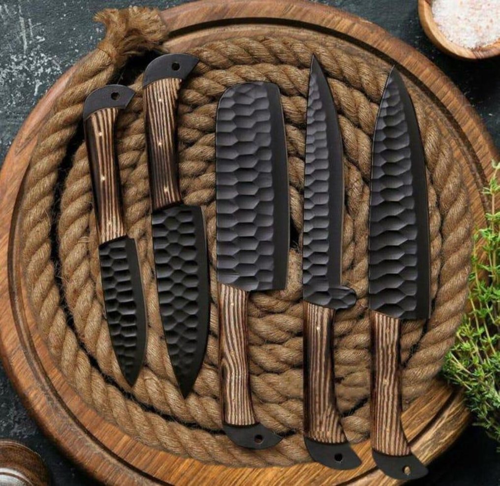 Coltello da cucina - Kitchen knife set -  Coltelli da chef - Palissandro, sudore - Nord America - Set da chef per barbecue, coltelli da chef #3.2