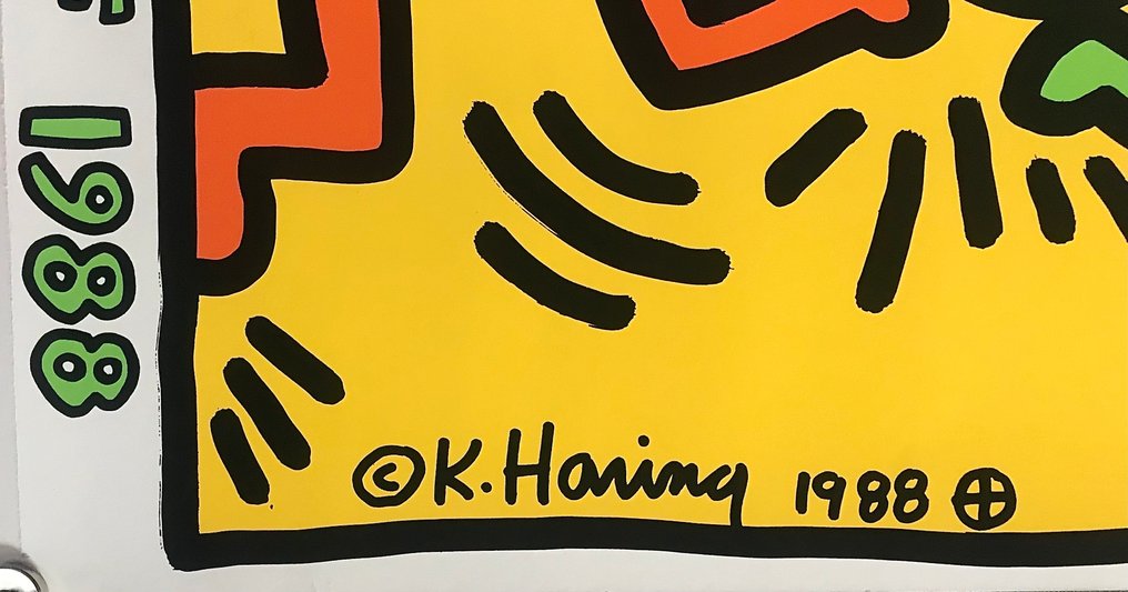 Keith Haring (1958-1990) - Headstand - Dusseldorf #2.1