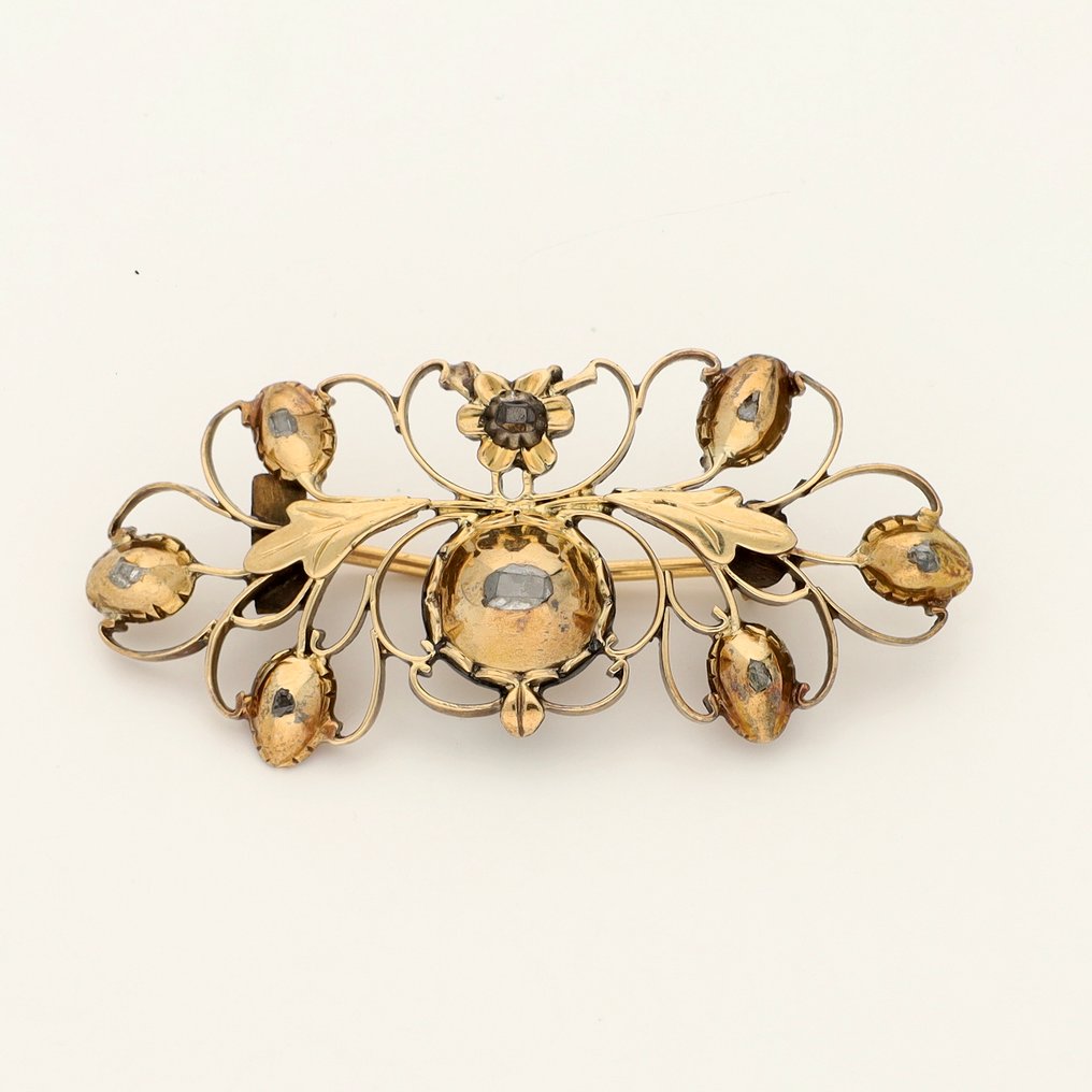 Rintaneula - 18 kt. Keltakulta - Timantti #2.1