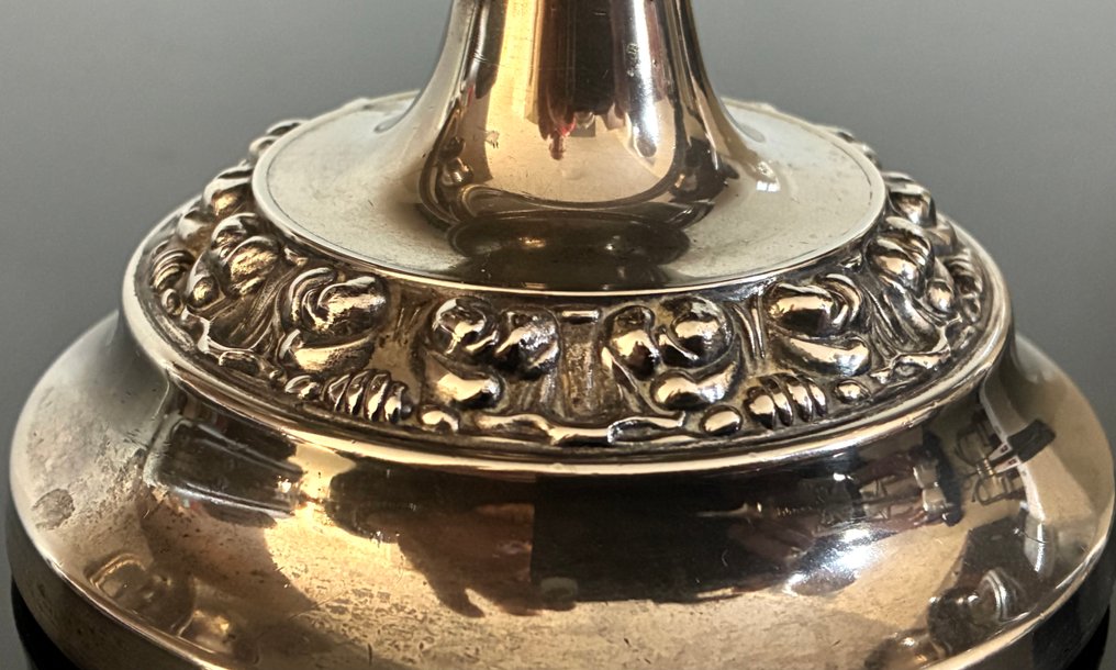 Candeliere (2) - Placcato argento - candelabro #4.3