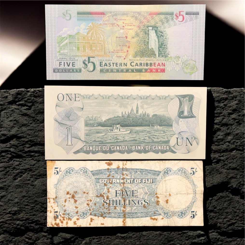 Wereld. - 8 banknotes - various dates  (Zonder minimumprijs) #3.2