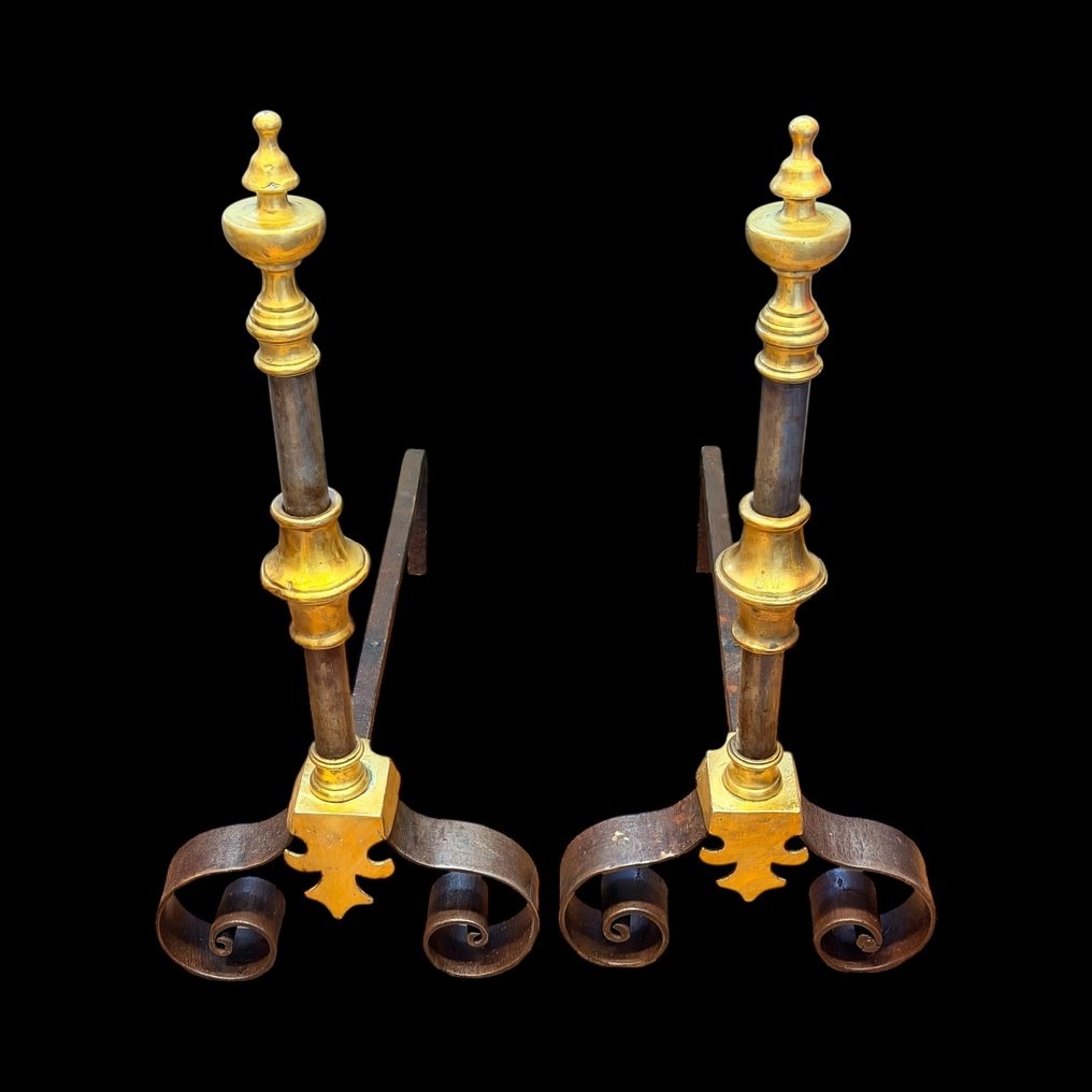 Ildstål - Grandes Luis XVI - 70 cm - Jern, Messing #1.0