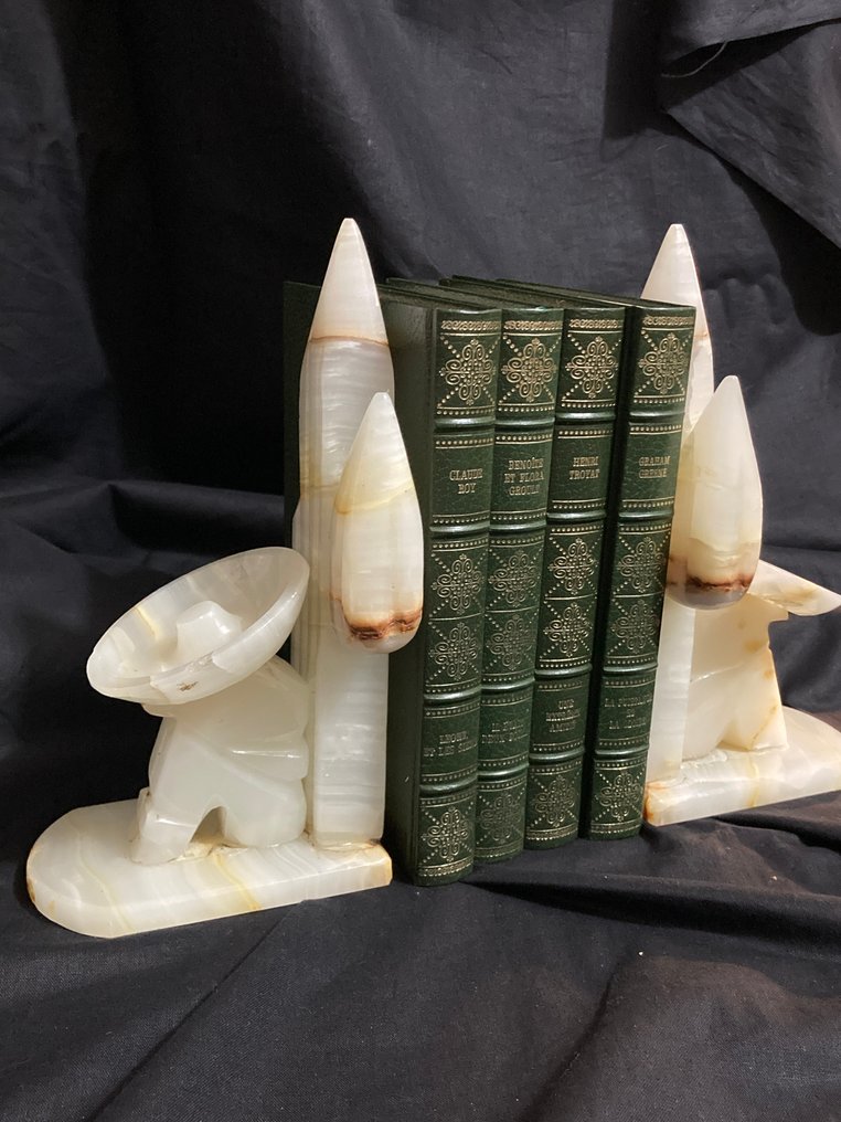 Βιβλιοστάτες (2) - Εκθαμβωτικό και επιβλητικό ζεύγος Μεξικανικών βιβλιοστάσιων. - Όνυχας #1.0