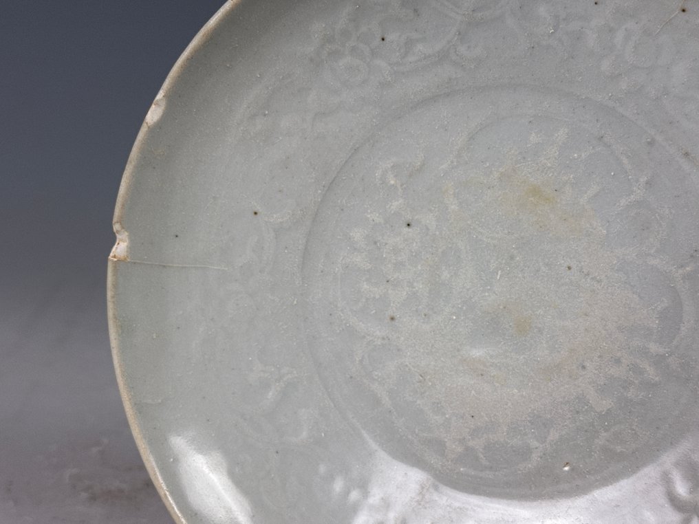 樞府瓷白釉印花盘（Lot.s0144） - 瓷, 陶瓷 - 中国 - 元-明朝 #3.2
