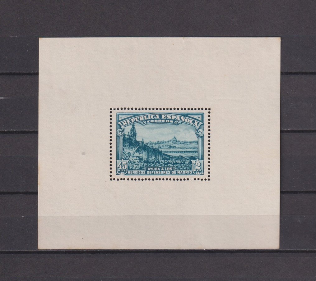 Spagna 1938 - HB Defensa de Madrid - Errore senza numerazione - Edifil Esp. nº 758n #1.0