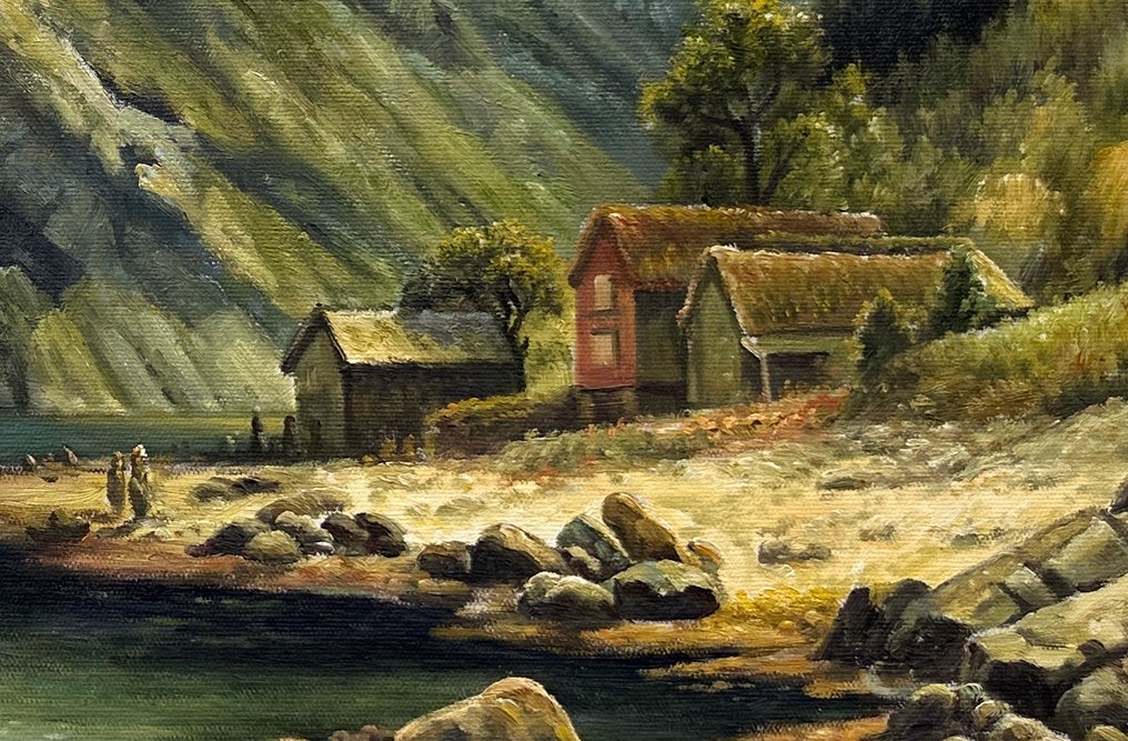 After Anders Monsen Askevold - Fjord View (Fjordlandskap) #2.1