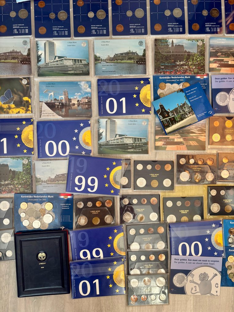 荷兰. FDC - UNC - PROOF Sets 1976 - 2001 (100+ Pieces) (没有保留价) #2.1