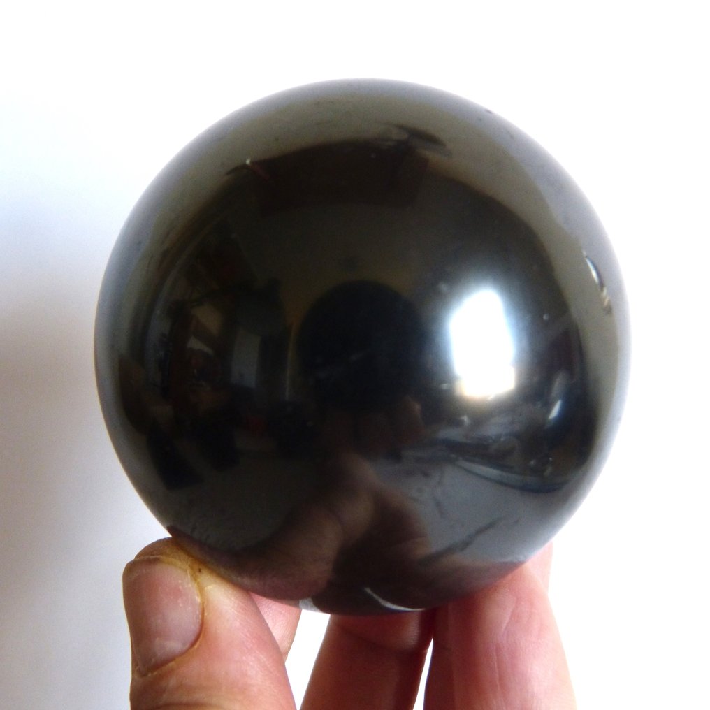 Exceptional Shungite sphere - 7.2 cm- 511 g #4.3