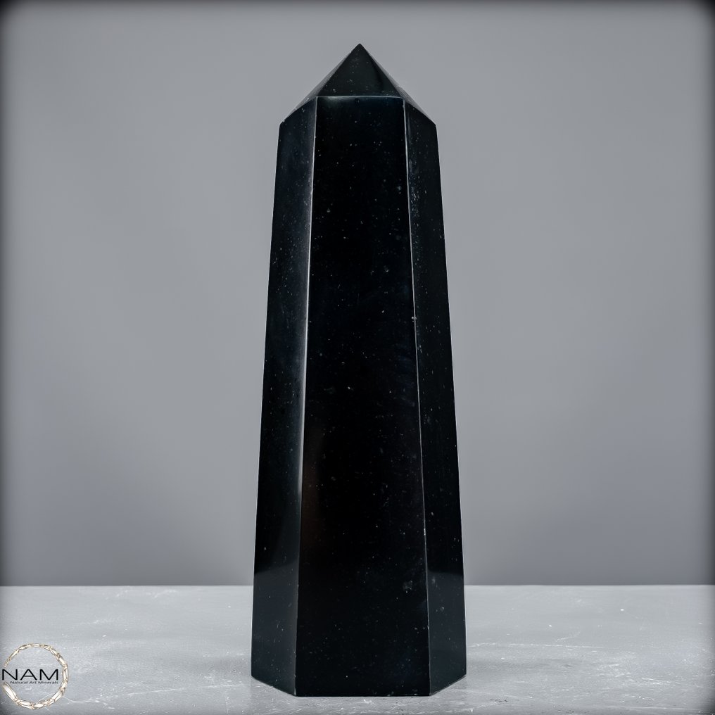 Φυσικός μαύρος οβελίσκος τουρμαλίνης Φύλακας της δύναμης και καθαρότητας, από τη Βραζιλία.- 1446.69 g #2.1