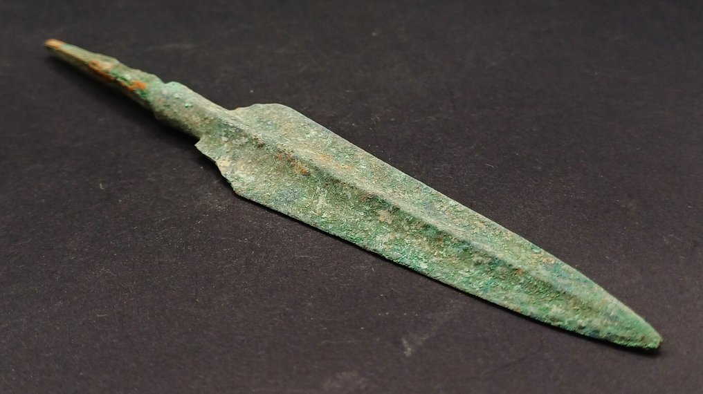 Bronzezeit Bronze Große Pfeilspitze - 147 mm  (Ohne mindestpreis) #4.3