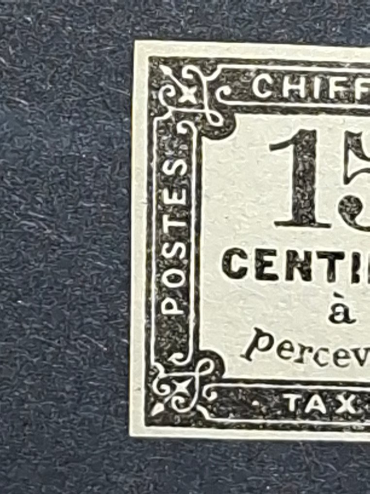 Γαλλία - Τιμή φόρου γραμματοσήμου αρ. 3Β * υπογεγραμμένο από Brun. #1.0