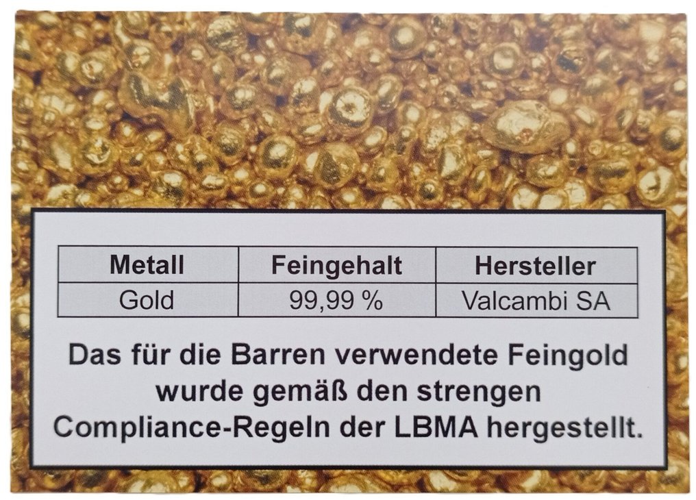 4 grams - Χρυσός .999 - ESG / Valcambi SA - With certificate #4.3
