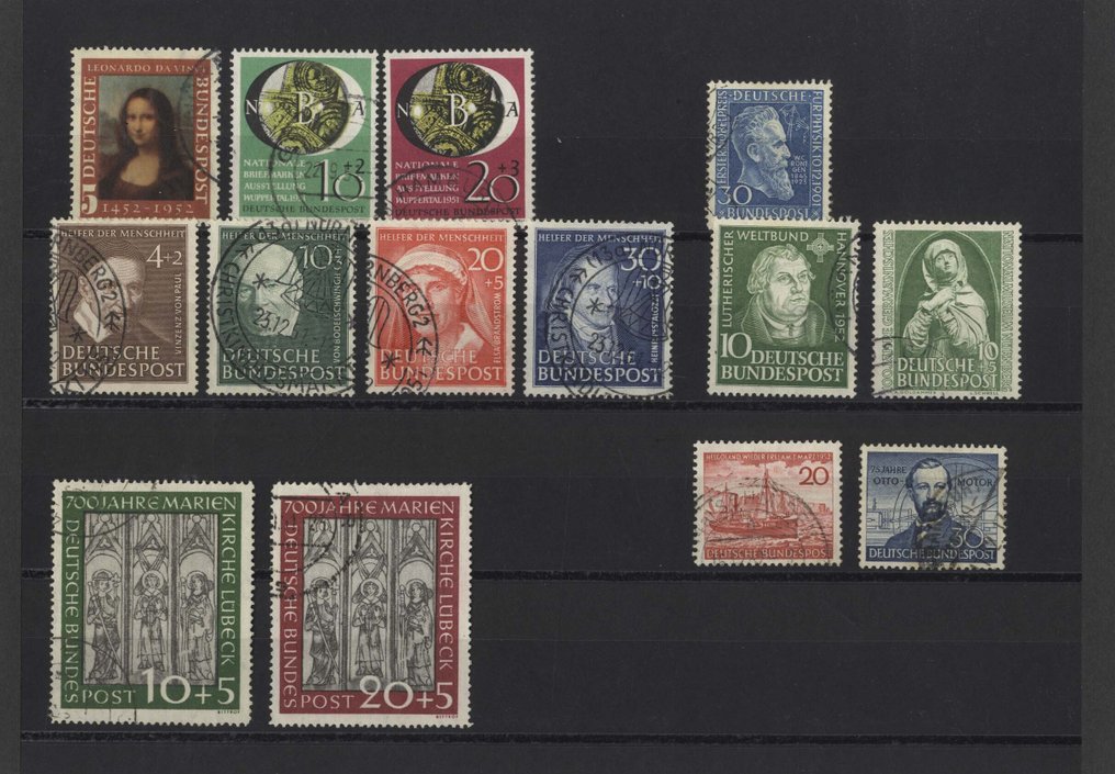 Niemcy, Republika Federalna - Niemiecka Republika Federalna – najwyższe wartości z pierwszych 3 lat stemplowane. Marienkirche - #1.0