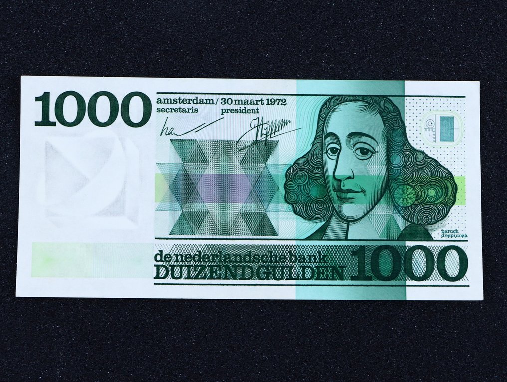 Netherlands. - 1000 Gulden 1972 - Spinoza - Pick 94 / PL128 #1.0