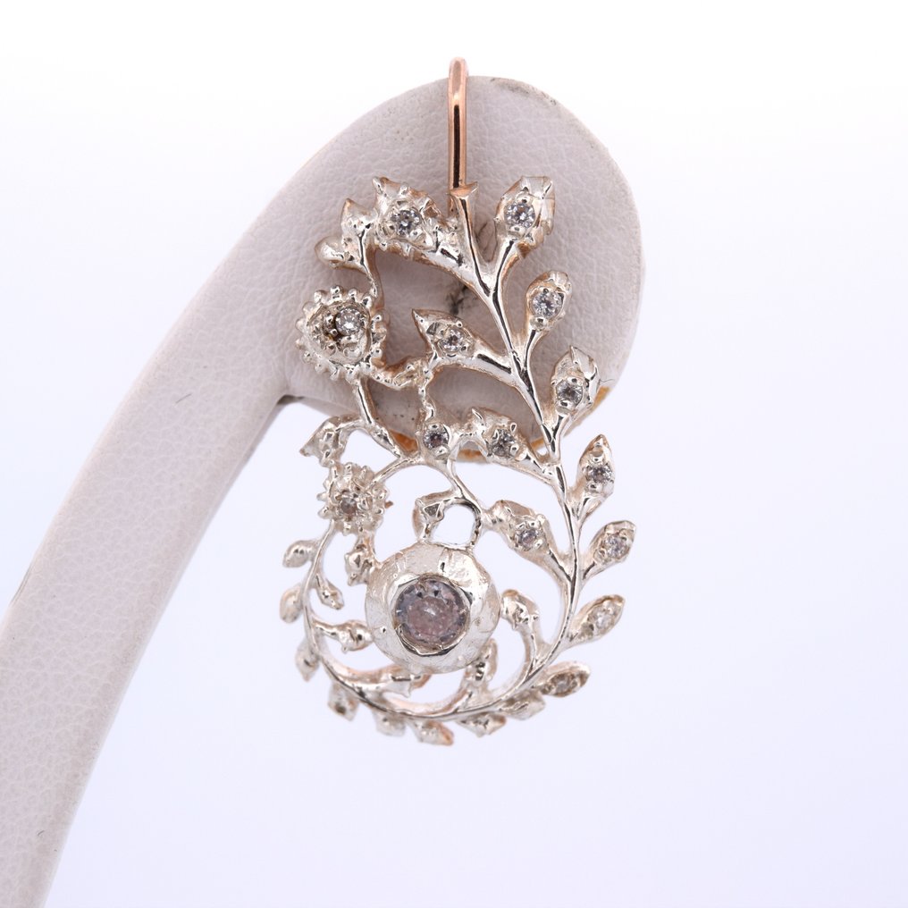 沒有保留價 - 耳環 - 9 節 玫瑰金 - 0.90ct. tw. 鉆石 (天然) - 鉆石 #3.2