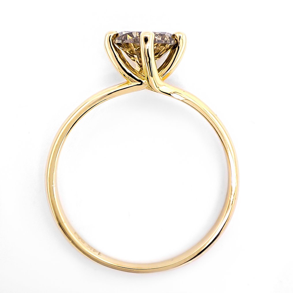 沒有保留價 - 戒指 - 14 克拉 黃金 -  1.02ct. tw. 鉆石 (天然彩色) - IGI 证书 #2.1