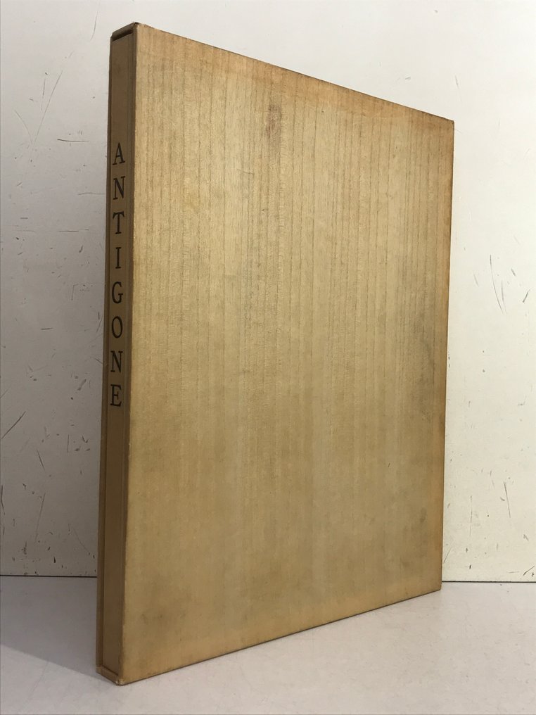 Signé; Léon Masson / Sophocle - Antigone. [1/9 sur Japon nacré pour le Duc de Massa] - 1935 #1.0