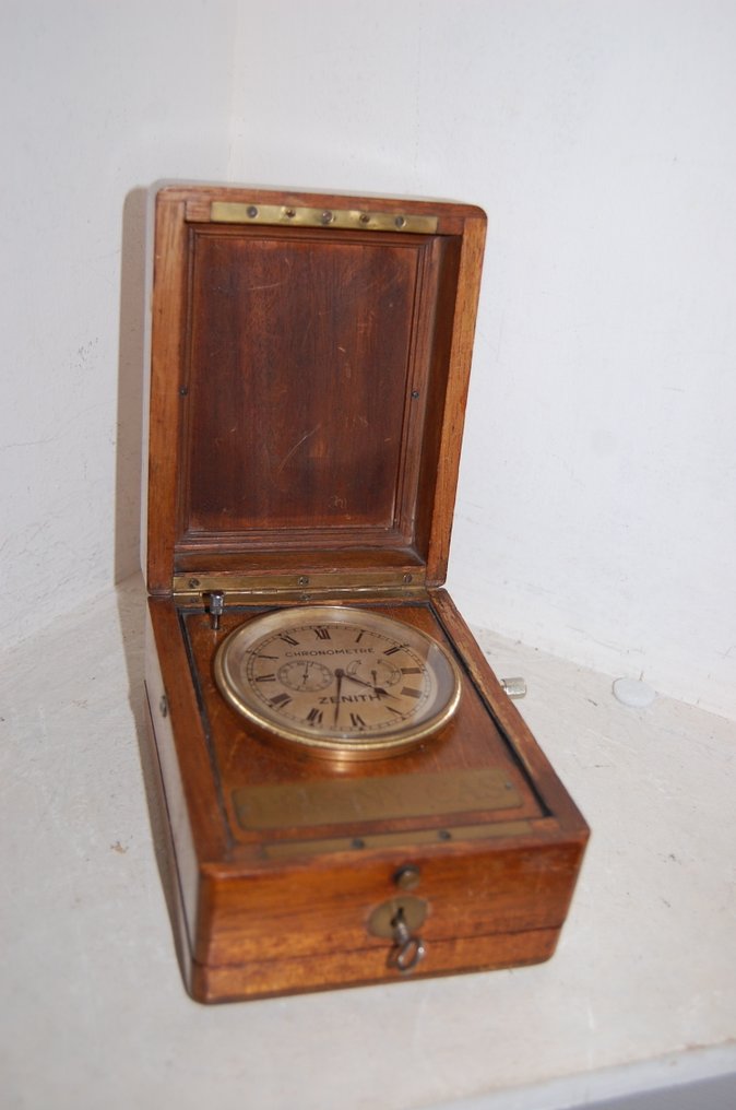 Cronometru de bord în cutie - Zenith - Lemn - 1920-1930 #3.2