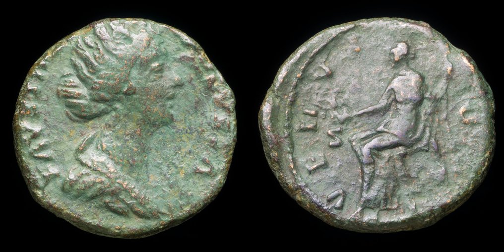 罗马帝国. Faustina II (Augusta, AD 147-175). As VENVS FELIX  (没有保留价) #1.0
