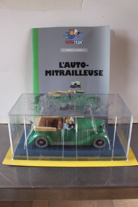 Hachette 1:24 - Αυτοκίνητο μοντελισμού - L'auto-mitrailleuse (Tintin) - ακόμα σε αχρησιμοποίητο blister #1.0