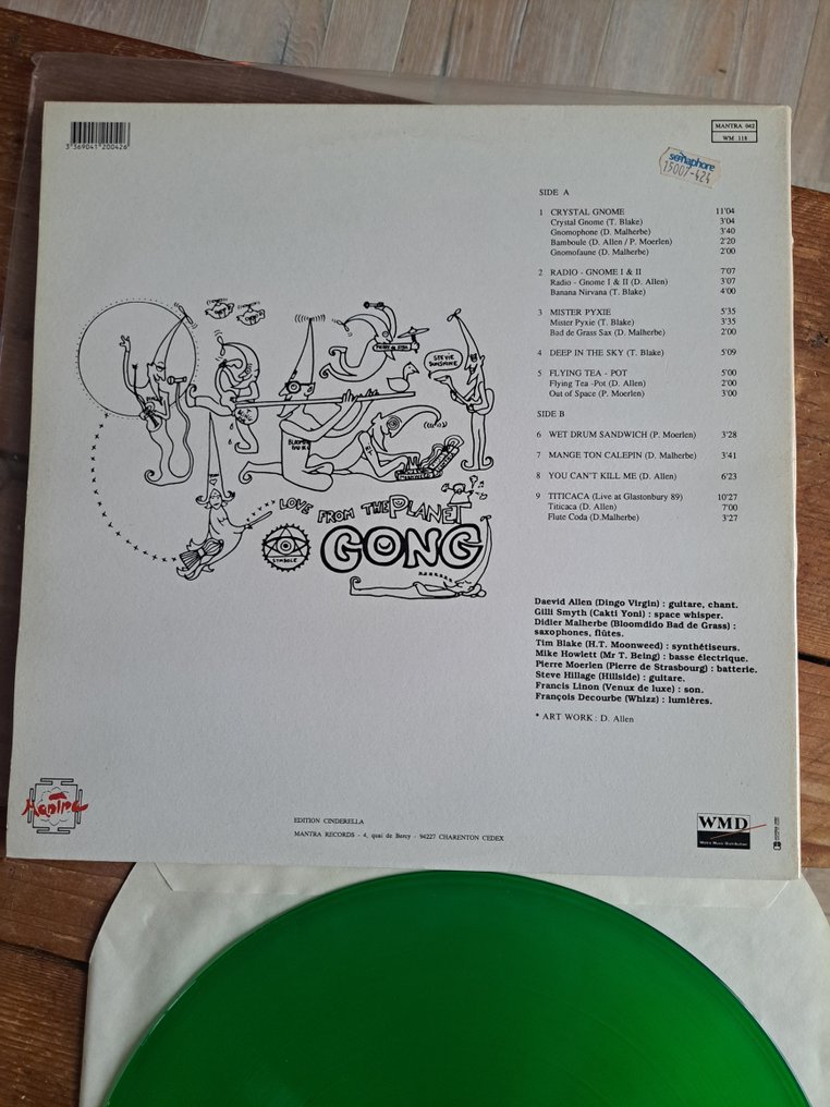 Gong - Live! At Sheffield 1974 - Psychedelic Rock, Prog Rock - Disco in vinile - Vinile colorato - 1990 #3.2