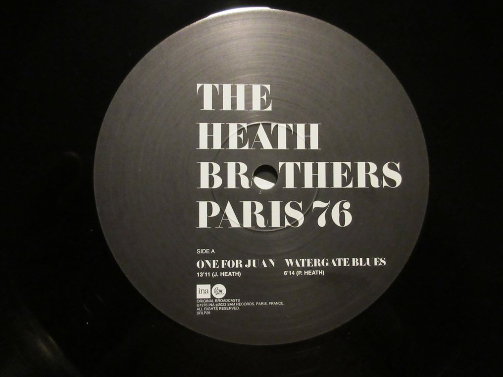 The Heath Brothers - Paris 76 - LP - 2023 #3.2