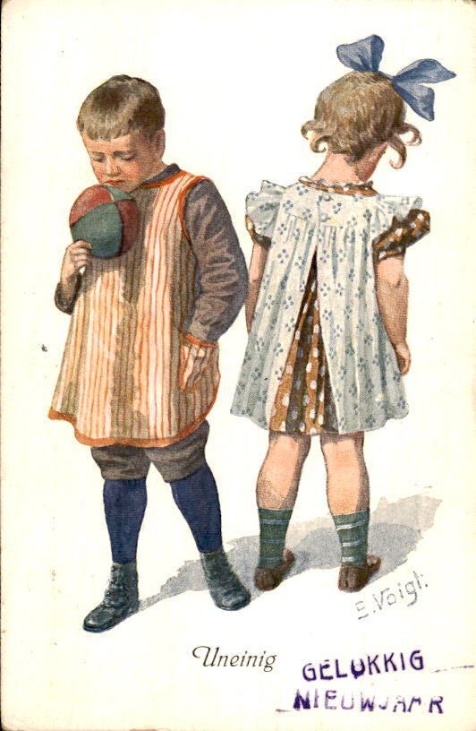 幻想, 家庭 - 家庭 - 母亲 - 孩子 - 明信片 (136) - 1900-1950 #1.0