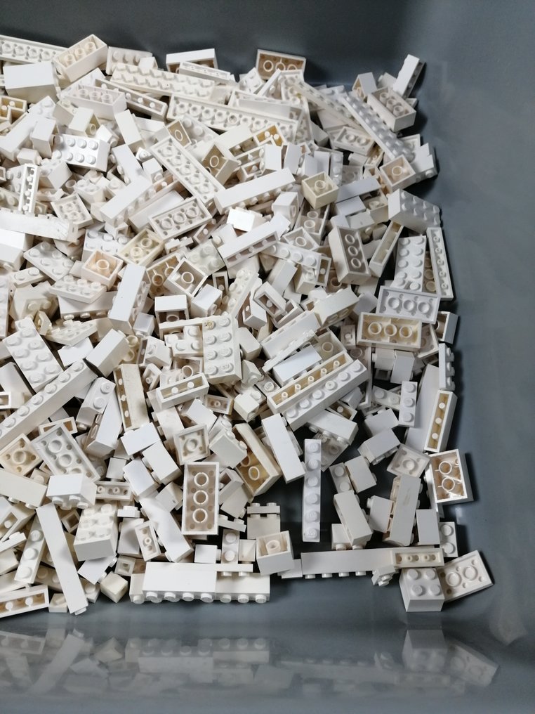 LEGO - geen serie - 02 Partij van 1000 witte bouwstenen - 1980-1990 #4.3