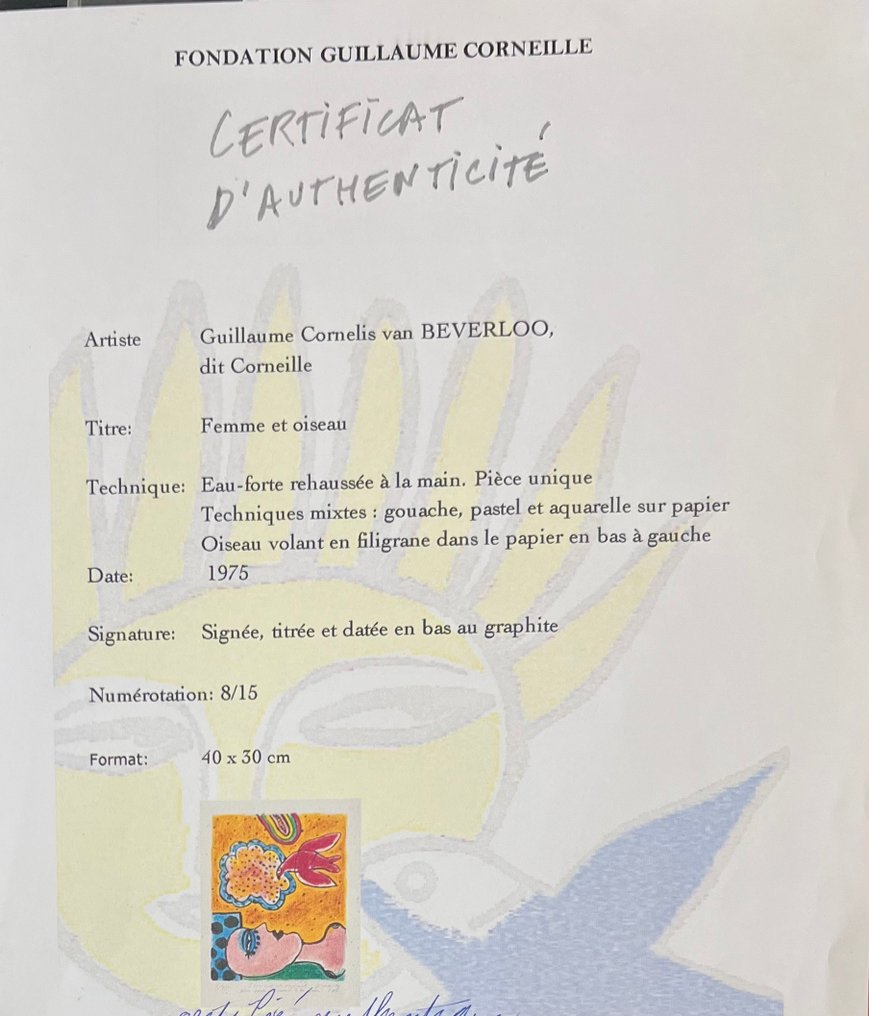 Corneille (1922-2010) - Femme et oiseaux #3.2