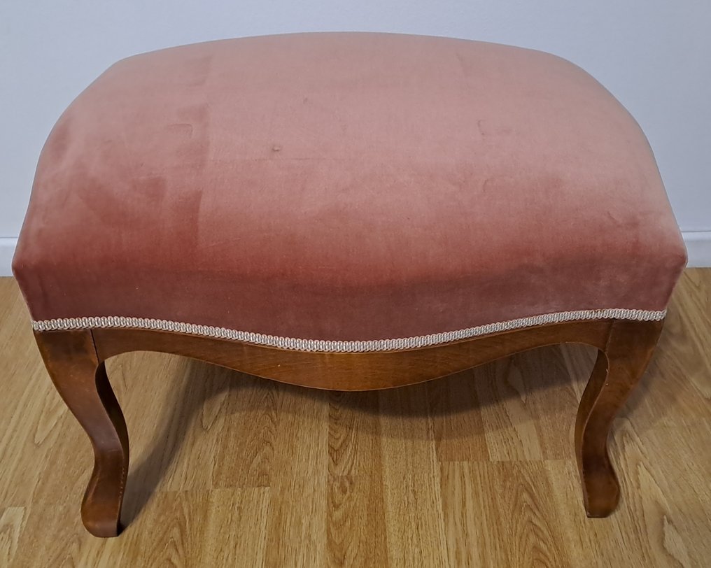 Footstool - Walnut - Louis XV style #3.2
