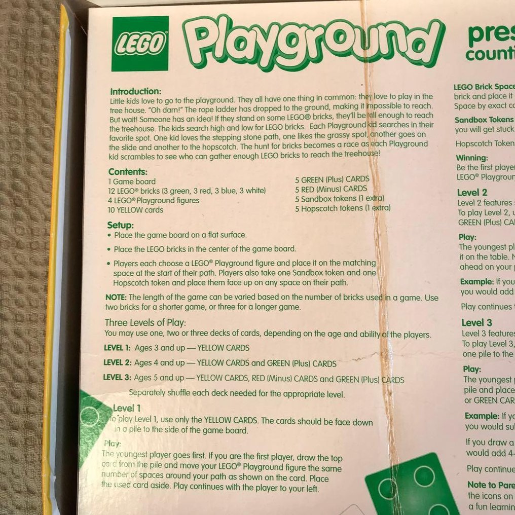 LEGO × RoseArt - Joc de masă - Playground – Preschool Counting Game - Plastic #1.0