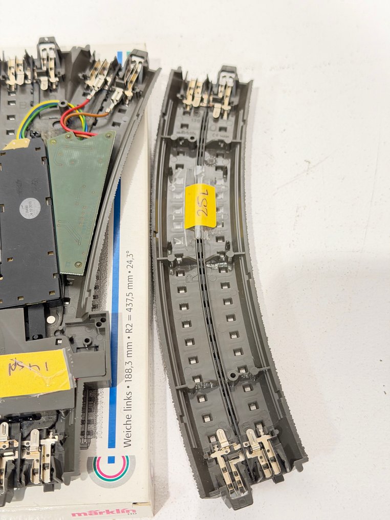 Märklin H0 - 24611,24612, 24224, 74490, 74460 - Machetă tren cu șine (4) - Schimbare la stânga și la dreapta și curbă de schimbare, drive-uri și decodoare. #3.2