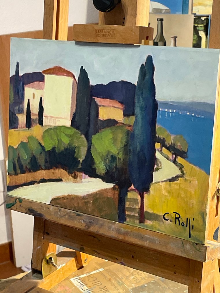 Claudio Rolfi (1960) - Paesaggio sul lago #1.0